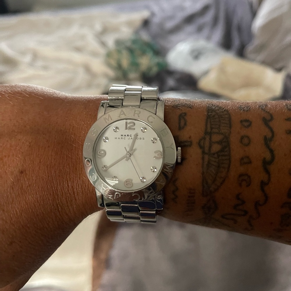 Marc Jacobs Silver Dial Watch